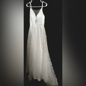 A starry wedding dress